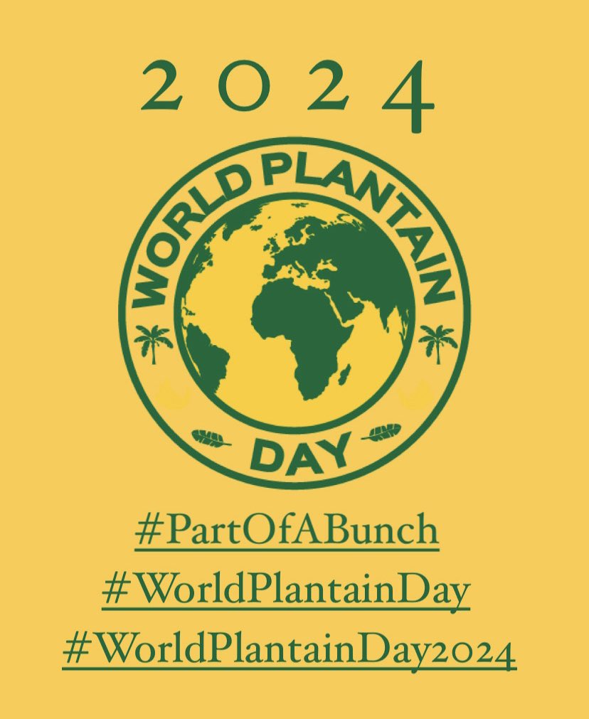 wrldplantainday's tweet photo. HAPPY WORLD PLANTAIN DAY 2024 PLANTAIN LOVERS
#PartOfABunch #WorldPlantainDay #WorldPlantainDay2024 #DodoGang https://t.co/oCz1maAqSO