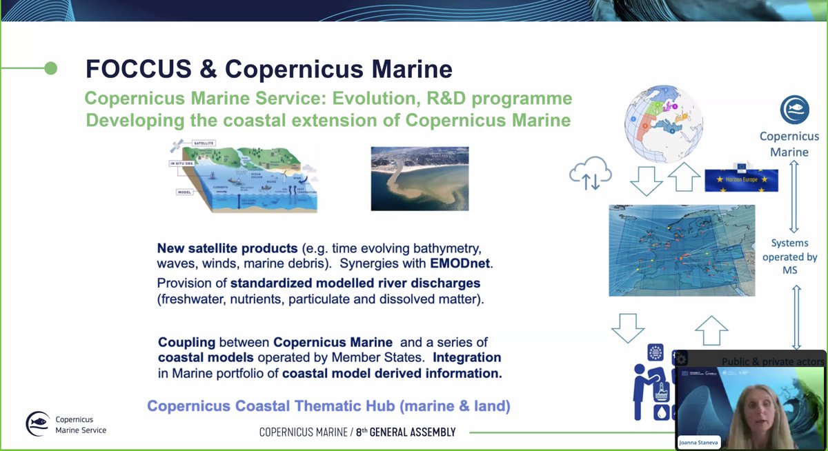 Copernicus Marine (@cmems_eu) on Twitter photo 🌊Live from #GACopernicusMarine
Thanks to the 4 <a href="/HorizonEU/">Horizon Europe 🇪🇺</a> projects: <a href="/acciberg/">Acciberg</a>, <a href="/NECCTON/">NECCTON</a>, <a href="/CoCliCoServices/">Coastal Climate Core Services</a>, & <a href="/FOCCUS_eu/">FOCCUS</a>
They support the development of our service by focusing on:
🔵Conservation of marine ecosystems
🔵Iceberg forecasting
🔵Coastal risk management & adaptation 🌊Live from #GACopernicusMarine
Thanks to the 4 <a href="/HorizonEU/">Horizon Europe 🇪🇺</a> projects: <a href="/acciberg/">Acciberg</a>, <a href="/NECCTON/">NECCTON</a>, <a href="/CoCliCoServices/">Coastal Climate Core Services</a>, & <a href="/FOCCUS_eu/">FOCCUS</a>
They support the development of our service by focusing on:
🔵Conservation of marine ecosystems
🔵Iceberg forecasting
🔵Coastal risk management & adaptation