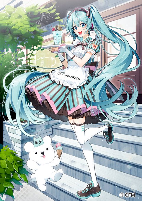 「aqua eyes twintails」 illustration images(Latest)