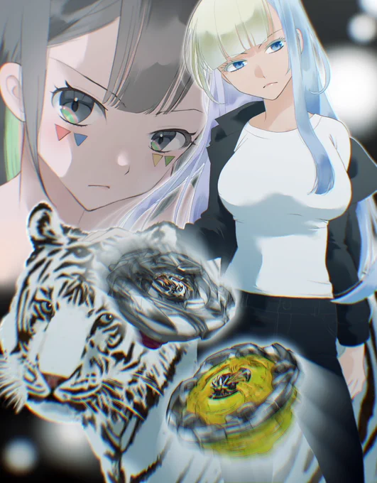 七色シグルvs七色マルチ (ヴァイスタイガーvsウィザードロッド) #beybladeX #ベイブレードX