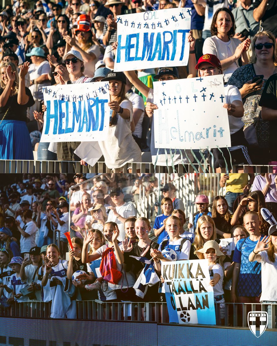 𝟕𝟔𝟕𝟕 𝐱 𝐊𝐈𝐈𝐓𝐎𝐒 | Te teitte meidän unelmista totta. 🫶 

Ensimmäistä kertaa Helmareiden historiassa loppuunmyyty arvokisakarsintojen kotiottelu ja samalla uusi arvokisakarsintojen yleisöennätys! 🥳

#Helmarit #MeOlemmeSuomi #FINNED #EURO2025 #WEURO2025