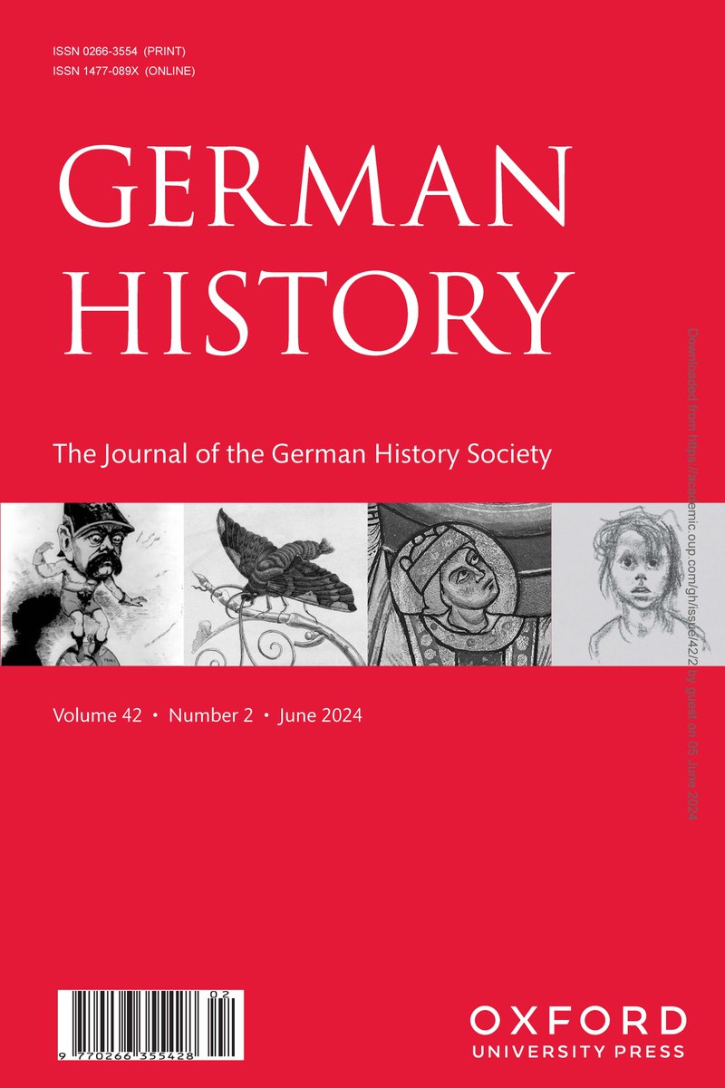 🚨NEW Issue of 'German History' is out!🚨

Issue 42/2 (June 2024) is a special issue edited by <a href="/bridget_heal/">Bridget Heal</a> and Thomas Brodie entitled 'Churches and Warfare in German History'

Check out the full issue here: academic.oup.com/gh/issue/42/2

🧵below for all the articles...
[1/]