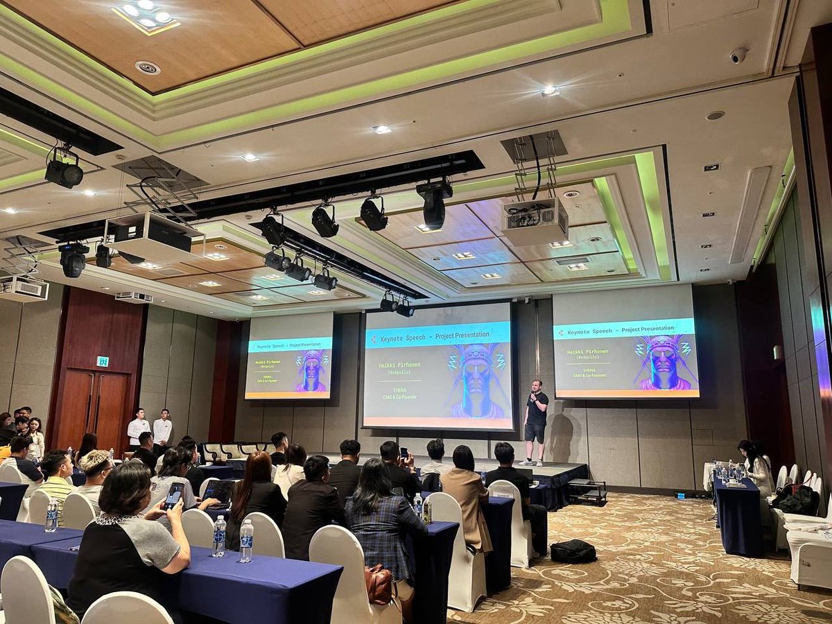 ThenaCN's tweet photo. @thenafi CMO @0xApolloFi 受邀出席@NoneGroup_io 活动进行演讲分享，本次活动由 None Group 领衔，连同来自台湾、泰国 、越南、印尼和马来西亚等地项目共同举办。 https://t.co/PUNFD0zr6L