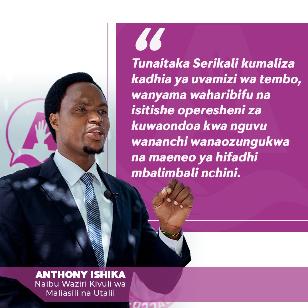 JiniKinyonga's tweet photo. "Tunaitaka Serikali kumaliza kadhia ya uvamizi wa tembo, wanyama waharibifu na isitishe operesheni za kuwaondoa kwa nguvu wananchi wanaozungukwa na maeneo ya hifadhi nchini."

Naibu Waziri Kivuli wa Maliasili na Utalii
@AnthonyishikaTZ
@ACTwazalendo
#TaifaLaWote #MaslahiYaWote https://t.co/qPOSm3wlZY