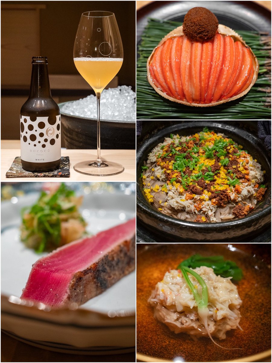 ミシュラン一つ星の日本料理店、南青山『 #伯雲 』。三つ星の名店で修行を積んだ坂本慎吾氏による、松葉蟹の一品など緻密で美しい懐石料理をお楽しみいただけます。日本初の#ラグジュアリービール ROCOCO Tokyo WHITEと合わせ、忘れられないひと時をお過ごしください🥂
#rococotokyo