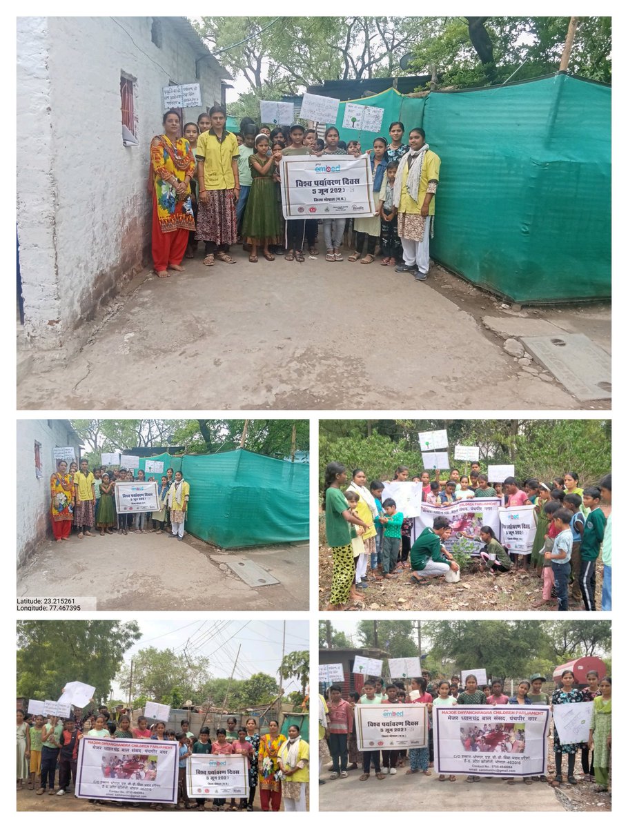 एम्बेड परियोजना दवारा वार्ड 57 जोन 4 पर्यावरण दिवस के अवसर में बस्ती के बच्चों के साथ मिलकर pad  लगाओ पर्यावरण बचाओ का सन्देश दिया गया साथ ही डेंगू मलेरिया से बचाओ हेतु जानकरी दी गई <a href="/embed/">Embed</a> <a href="/sksomya/">Som Sharma</a> <a href="/santoshbhargav2/">Dr. Santosh Bhargava</a> @HimanshuJayswar <a href="/CollectorBhopal/">Collector Bhopal</a> <a href="/probhopal/">PRO JS Bhopal</a> @GodrejGroup
