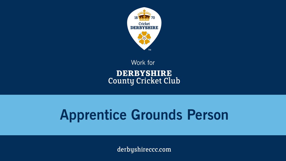 Derbyshire Cricket Foundation π (@cricketderbys) on Twitter photo <a href="/DerbyshireCCC/">Derbyshire CCC</a> are in the process of recruiting for an apprentice to join the Grounds Maintenance Team, to deliver outstanding playing facilities for cricket and an exceptional conference and events venue for all visitors to The County Ground.
Apply ①cricket.derbyshireccc.com/careers-at-dcc⦠<a href="/DerbyshireCCC/">Derbyshire CCC</a> are in the process of recruiting for an apprentice to join the Grounds Maintenance Team, to deliver outstanding playing facilities for cricket and an exceptional conference and events venue for all visitors to The County Ground.
Apply β‘ cricket.derbyshireccc.com/careers-at-dccβ¦
