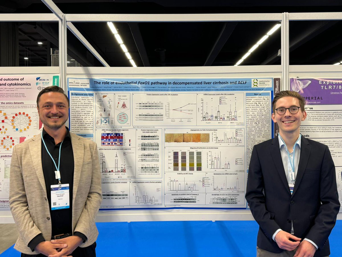 MedB Lab (@medb_lab) on Twitter photo EASL´24 hat begonnen, und wir erhalten die ersten Eindrücke. #EASL2024 #Wissenschaft #Netzwerken #Gesundheit
„Ich freue mich, unsere Forschung vorzustellen und zu diskutieren“. #FSchachteli, Doktorand, medizinische KlinikB
Foto: F.Schachteli (r) und Dr. <a href="/UschnerFrank/">Frank Uschner</a> (l) Oberarzt EASL´24 hat begonnen, und wir erhalten die ersten Eindrücke. #EASL2024 #Wissenschaft #Netzwerken #Gesundheit
„Ich freue mich, unsere Forschung vorzustellen und zu diskutieren“. #FSchachteli, Doktorand, medizinische KlinikB
Foto: F.Schachteli (r) und Dr. <a href="/UschnerFrank/">Frank Uschner</a> (l) Oberarzt