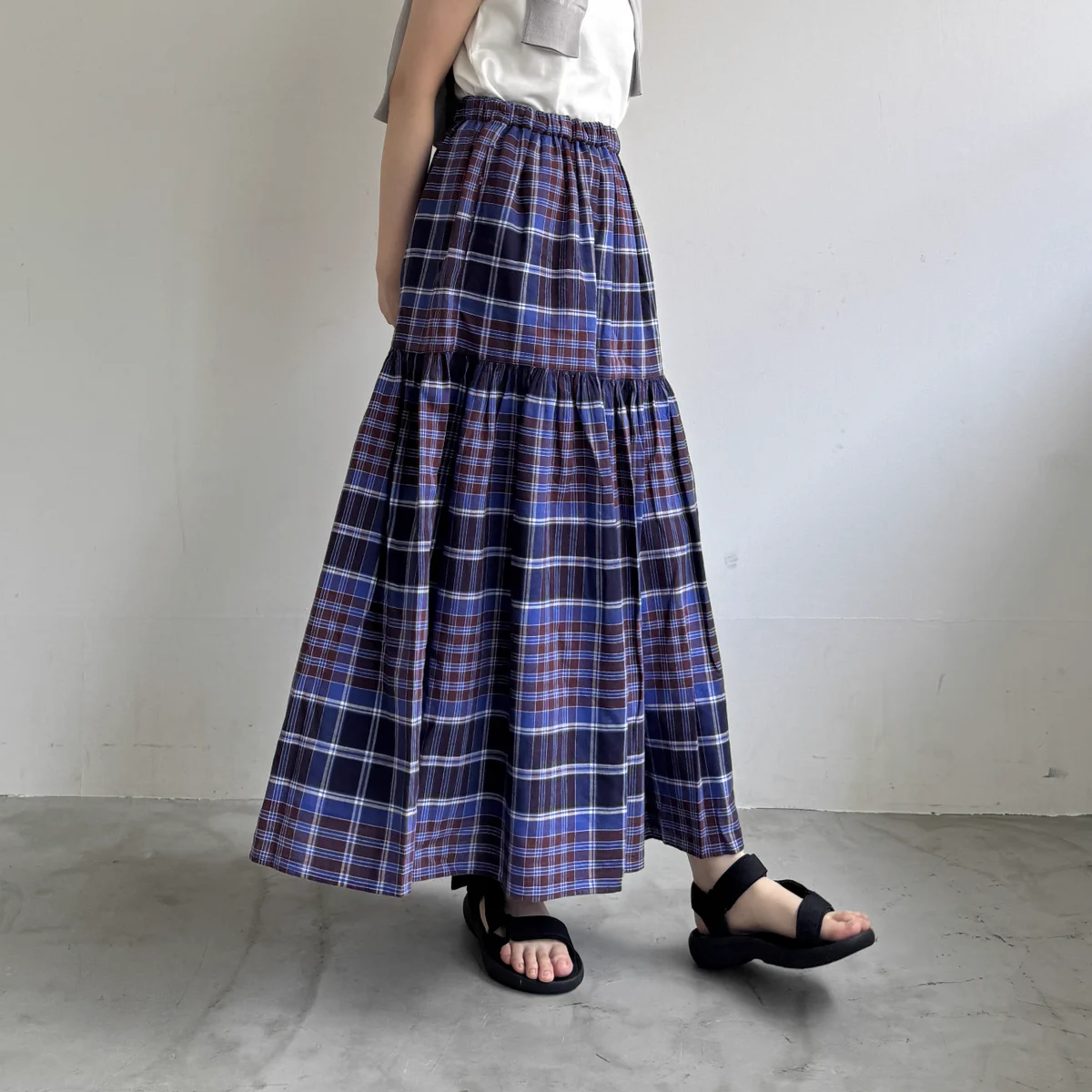 45Rpm インドマドラスチェックのアンブレラスカート 無印良品 on X: 