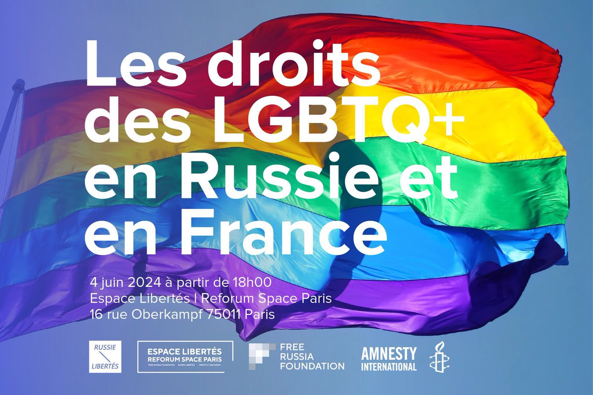 JeanLucRomero's tweet photo. En ce début du mois des fiertés, j’ai ouvert la soirée autour du film de Dounia Sichov @Eudoxie pour parler des droits LGBTQIA+ en Russie. Bravo à @OlgaProkopieva de @Rus_Lib et @KokorinaOlga1 du #Reforumspace pour cet événement de mobilisation essentiel.
Avec les militantes et militants russes comme Yan Dvorkin pour une Russie débarrassée de Poutine, de sa dictature, de l’invasion de l’Ukraine. Une Russie de libertés !🌈