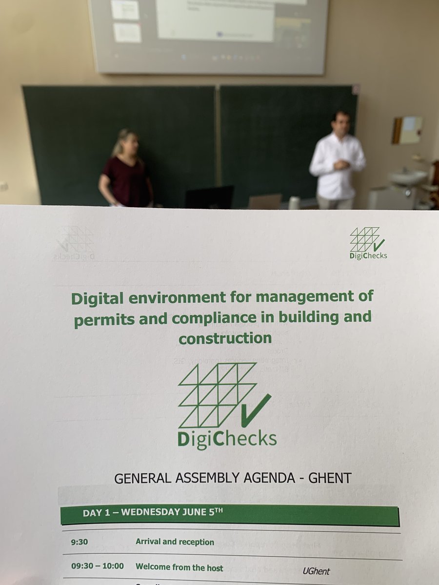 DigiChecks's tweet image. 📢Today @DigiChecks partners meet in @ugent to hold their 3rd #GeneralAssembly of the project🚧🏗🔛

@ConstruccionFcc @Realia_Inmo @TeknikerOficial @IdpMedio @ibermaticagrupo @BDT_Congress @Neanex #Semmtech #DC @bureauveritas @creebuildings @ugent @PKF_INNCOME