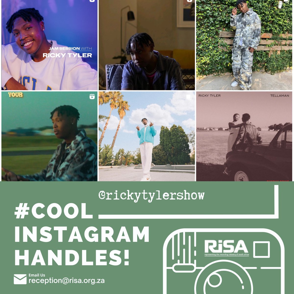 RiSARAV's tweet photo. #CoolInstagramHandles!
@rickytylershow
Ricky Tyler ๐ฟ๐ฆ
Musician/band
Bookings : Jerry@playgroundproductions.co.za
PRE- ORDER my sophomore Album #H2BA๐จ๐พโ๐
on all DSP'S
https://t.co/KSSxhFRpol https://t.co/Tzb7v3ZZN4