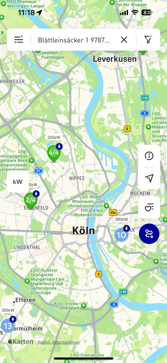 Fazit: nach der heutigen Preiserhöhung von <a href="/EnBW/">EnBW</a> ist das Angebot für Ladevorgänge bei Drittanbietern total unlukrativ weil absurd teuer geworden. Selbst wenn man 18 € Grundgebühr bezahlt (wie ich, weil bisher universell nutzbar). Leider sind in Köln fast keine eigenen verfügbar.