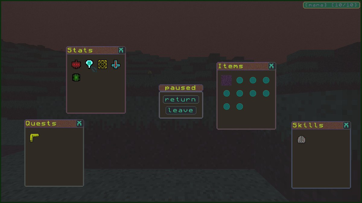deusxyz's tweet image. Added more stats, quest + ui, skills, wip gameplay stuff  :)

#gamedev #100daysofgamedev