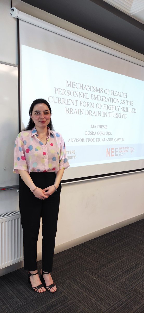 🎓 Academic Milestone Announcement 🎓

Thrilled to announce that Büşra Göktürk, a Research Assistant in the Department of Demography, has successfully defended her thesis, "Mechanisms of Health Personnel Emigration as the Current Form of Highly Skilled Brain Drain in Türkiye." 🌟