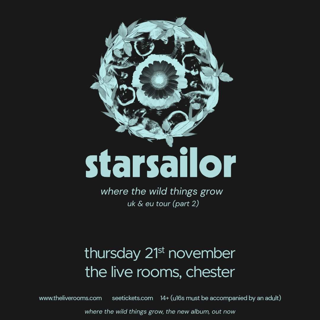 The Live Rooms (@the_liverooms) on Twitter photo tickets are on sale now for <a href="/Starsailorband/">Starsailor Official</a> at the live rooms, chester this november 💙 available at theliverooms.com tickets are on sale now for <a href="/Starsailorband/">Starsailor Official</a> at the live rooms, chester this november 💙 available at theliverooms.com