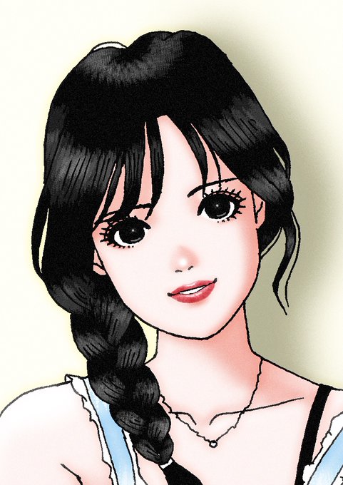 「long hair parted lips」 illustration images(Latest)