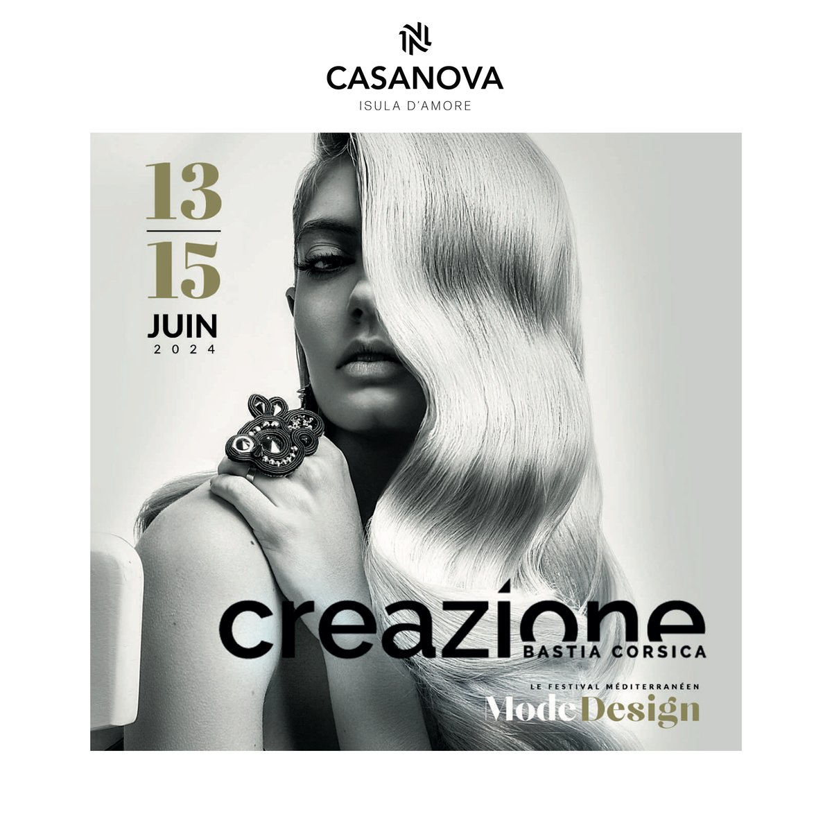 CasanovaAghione's tweet image. Nous sommes ravis d&apos;annoncer notre présence à #Creazione ☀️

🍾 Retrouvez-nous au bar à vins Casanova du 13 au 15 juin au Musée de #Bastia. Découvrez nos cuvées, dont l&apos;emblématique Casanova Blanc de Noirs, et un cocktail exclusif, spécialement conçu pour l&apos;occasion !