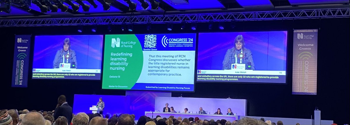 GordonHill1's tweet photo. Discussion at #RCN24 related to whether the title registered nurse in learning disabilities remains appropriate for contemporary practice.  Discussions relate to people with a #neurodiversity What do you think? @LDNurseGCU @HonJH @DarbyshireC @corrinne_taylor @LDNmgallagher https://t.co/uOAWlNYVbC
