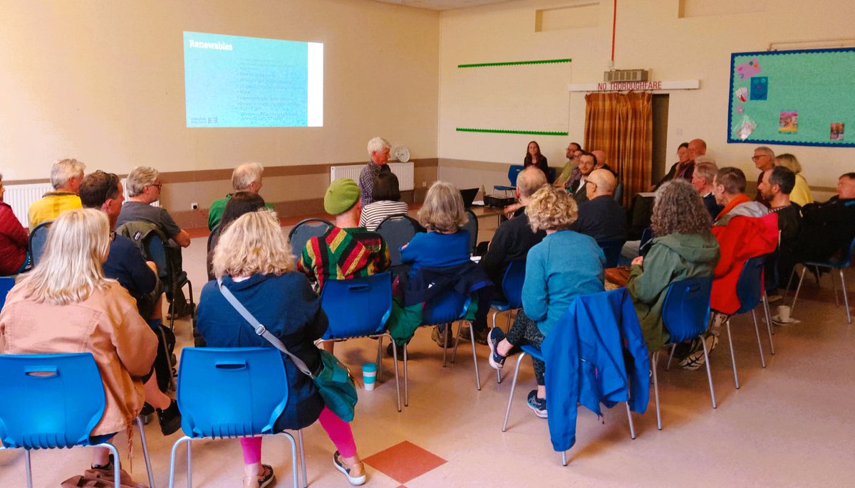 EPhrontistery's tweet photo. A Successful Home #Retrofit Information Evening! 

Last night, we hosted a home retrofit info evening, and it was a great success! We had an turnout of 40, leading to many useful discussions about home improvements. Many thanks to @MarchesEnergy and attendees! @ZeroCarbonShro1 https://t.co/UaQlTJ2LXz