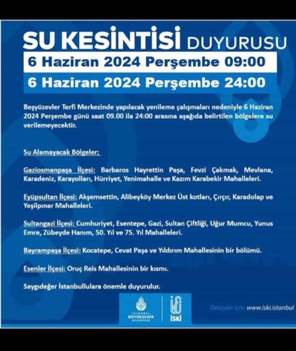oylesinee87's tweet photo. @iskignmudurlugu gerçekten şu bölgede istikrarlı bir şekilde bu kadar uzun süreler yaptığınız kesintiler için sizleri tebrik ediyorum,bütün istanbulun su hattı buralardan mı geçiyor haftada bir su kesintisi yaşıyoruz neredeyse. Şu sıcakta gerçekten olacak iş değil yeter artık https://t.co/2KAHSR1Pzo