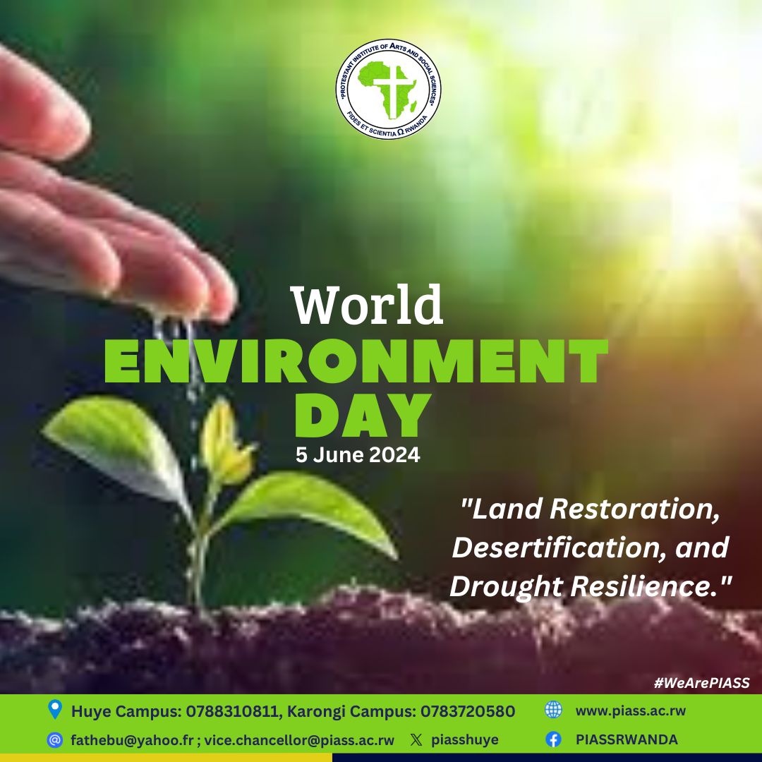 PUR_RWANDA's tweet photo. Happy #WorldEnvironmentDay🌱
Today, #PIASS stands tall in the fight for a greener future, with over 15k fruit trees distributed to our local communities, we're committed to "Land Restoration, Desertification, & Drought Resilience."
Together let's nurture our planet🌍
#WeArePIASS https://t.co/FCS2teLI0K