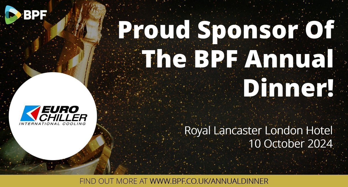 IsocoolLtd's tweet photo. Eurochiller (formerly trading in the UK as Isocool) is proud to be the sponsor for the annual British Plastics Federation Dinner.  

This aligns with our ability to provide and serve the plastics industry with any process cooling needs. 

#Eurochiller 
#AtlasCopco
#Plastics https://t.co/TwoJ1yXeXB
