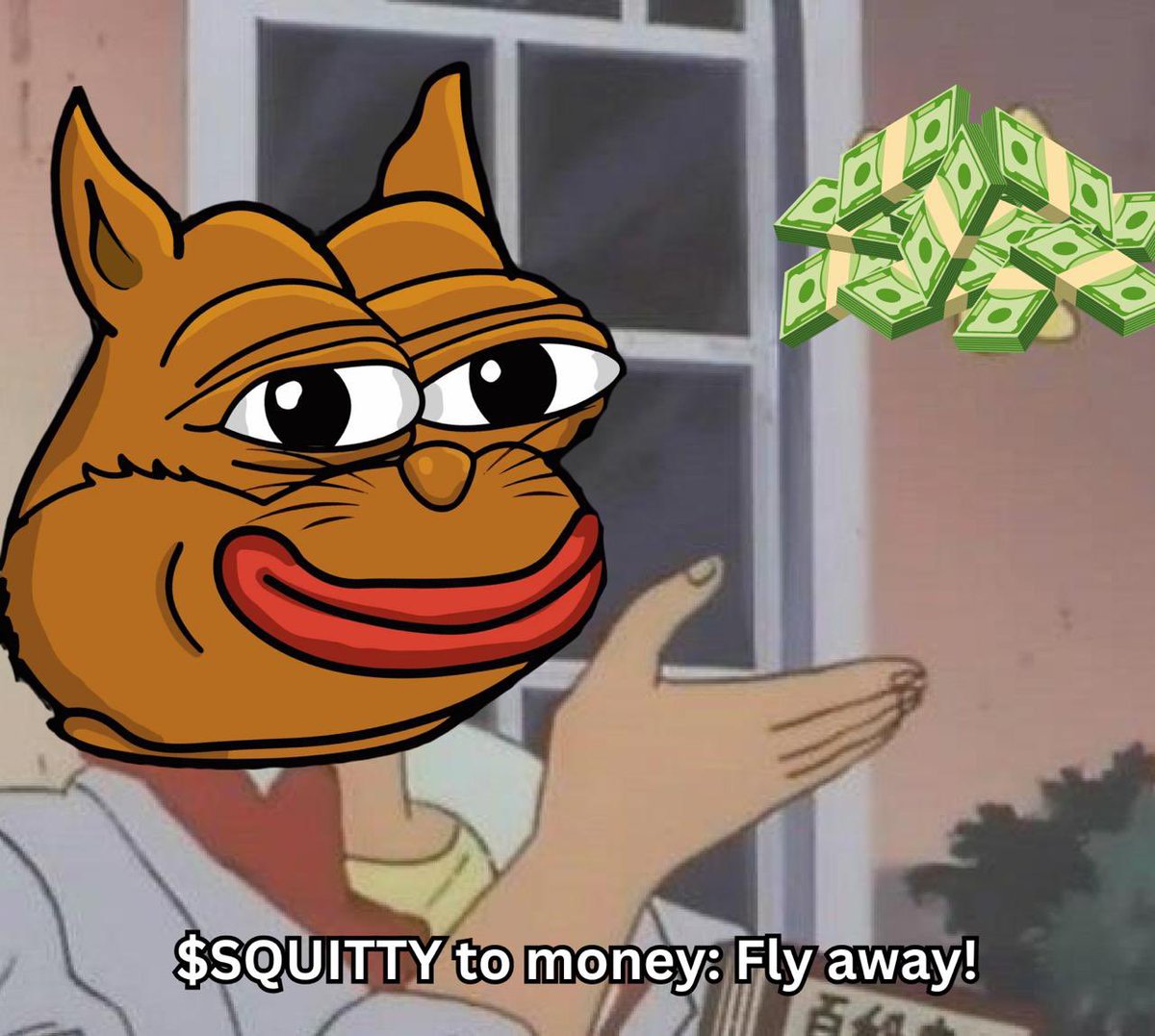 SquittySol's tweet photo. When $SQUITY sees paper hands selling: "Fly away, my precious tokens! 🚀🐿️💸" 

Let's turn those red candles green and scamper to the moon together! 🌕🔥 

We’re Airdropping To Wallets Who RT + Drop Their SOL Address

Join Our Telegram: https://t.co/li4WkeHvQN

#Memeville #SOL https://t.co/4I0KlRNRFI