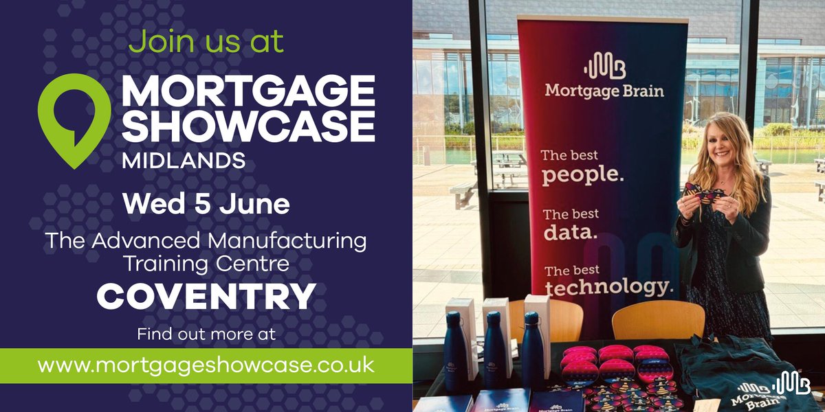 Mortgage_Brain's tweet photo. Are you a busy mortgage broker in the Midlands? Take a moment to chat with Niki Cooke, our National Account Manager at Mortgage Brain, at the Mortgage Showcase Midlands today and see how our solutions can give you back precious time.
#MSMidlands #mortgagetechnology @Mtg_Showcase https://t.co/96YMGdGEqb