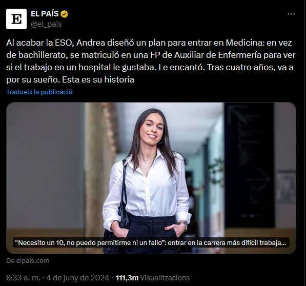 CIC Cicles (@ciclescic) on Twitter photo I des de GM Cures puc accedir a Medicina? 🤔
Why not?? ⬇️ I des de GM Cures puc accedir a Medicina? 🤔
Why not?? ⬇️