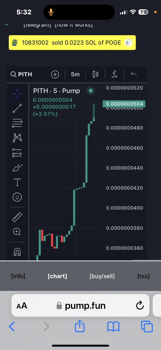 pepeinthehood's tweet photo. We are the meme coin that does this 📈

We are on Solona dm for step by step on how to get.  
#pepe #pepeinthehood #memecoins #memecoin  #pith $PITH #crypto #nft https://t.co/lZVekuceB7