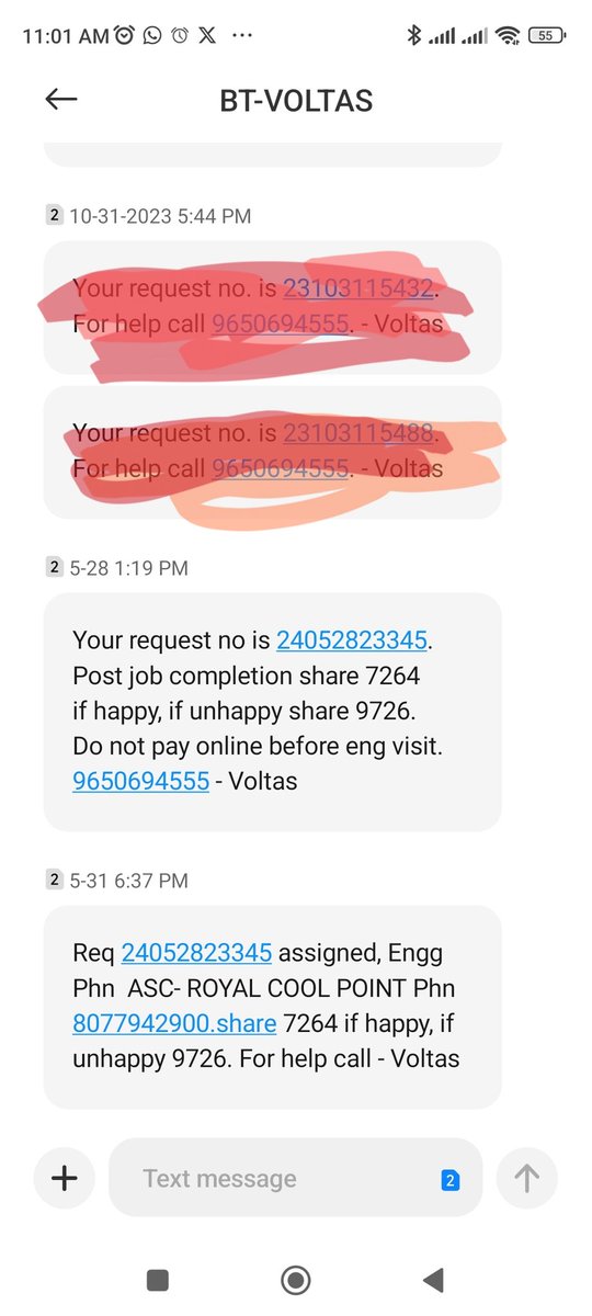 Eazyways3's tweet photo. @myvoltas  my complaint no 24052823345 on 28May24 , but till today there r no any solution by voltas really  3rd grade worst service,think in Noida having the worst service then God is master in tier 2 -3 cities.i will suggest all my friends not to buy # voltas. https://t.co/pbl0jXS9so