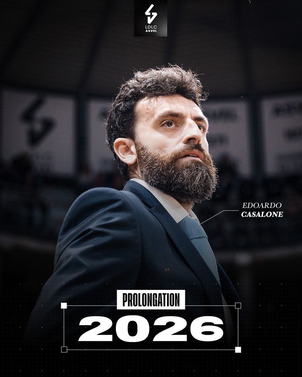 LDLCASVEL's tweet photo. ✍️ Edoardo Casalone prolonge son aventure villeurbannaise. 

🇮🇹 Le coach italien assistera Pierric Poupet lors des deux prochaines saisons. 

🗞️ https://t.co/sAEXDJ3SRG

#LDLCASVEL https://t.co/uVE39aPAaq
