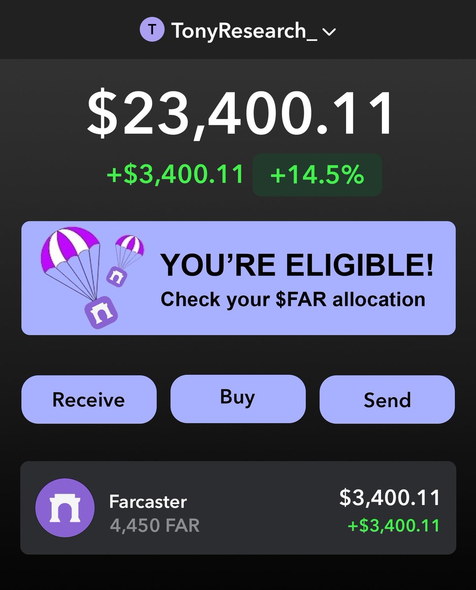 Buysellrefi's tweet photo. 🚨 Farcaster secures $180M in funding + AIRDROP CONFIRMED
Missed the initial $10,000 Farcaster airdrop from $DEGEN?
Here’s your second chance!
Cost: $5
Potential profit: $1,000 - $3,000
Visit and connect your wallet: https://t.co/frIQILz4An

$SWELL $ZKS $GRASS $BLAST $PAC $TAIKO $TKO $IGGE $GME $WIF $KITTY $UNO $MOTHER $CATGME $AMC $PEW $TMANIA $MAGA $ANALOS $GROOVE $BEER $NOT $TON $DUREV $POPCAT $PEPE $HABIBI $UNO $ULTI $BRETT $HAPPY $MAGA $BROKIE $ELON $PILL $BEER $PEPE $PAMBI $CAT $MON $ZKS $BLAST