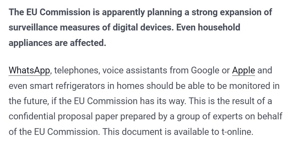 disclosetv's tweet photo. NEW - EU Commission is reportedly planning an unprecedented expansion of surveillance measures of digital devices. https://t.co/alTCAcuNSV