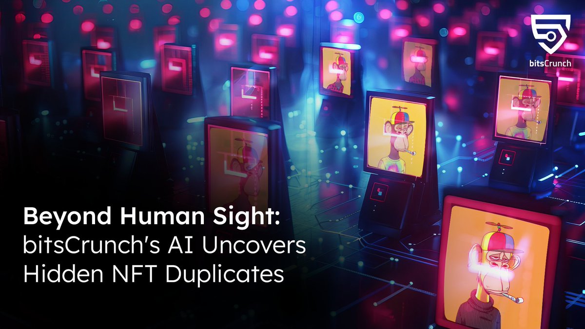 bitsCrunch's tweet photo. We are very excited to announce the beta launch of our  AI-powered Reverse Image Search for NFTs!

This feature is NOW LIVE! So be among the first to experience the future of AI-powered NFT security!

🧵 Try it out here 🧵👇
https://t.co/OwU6MmuWYZ https://t.co/BfHGCrEjxE
