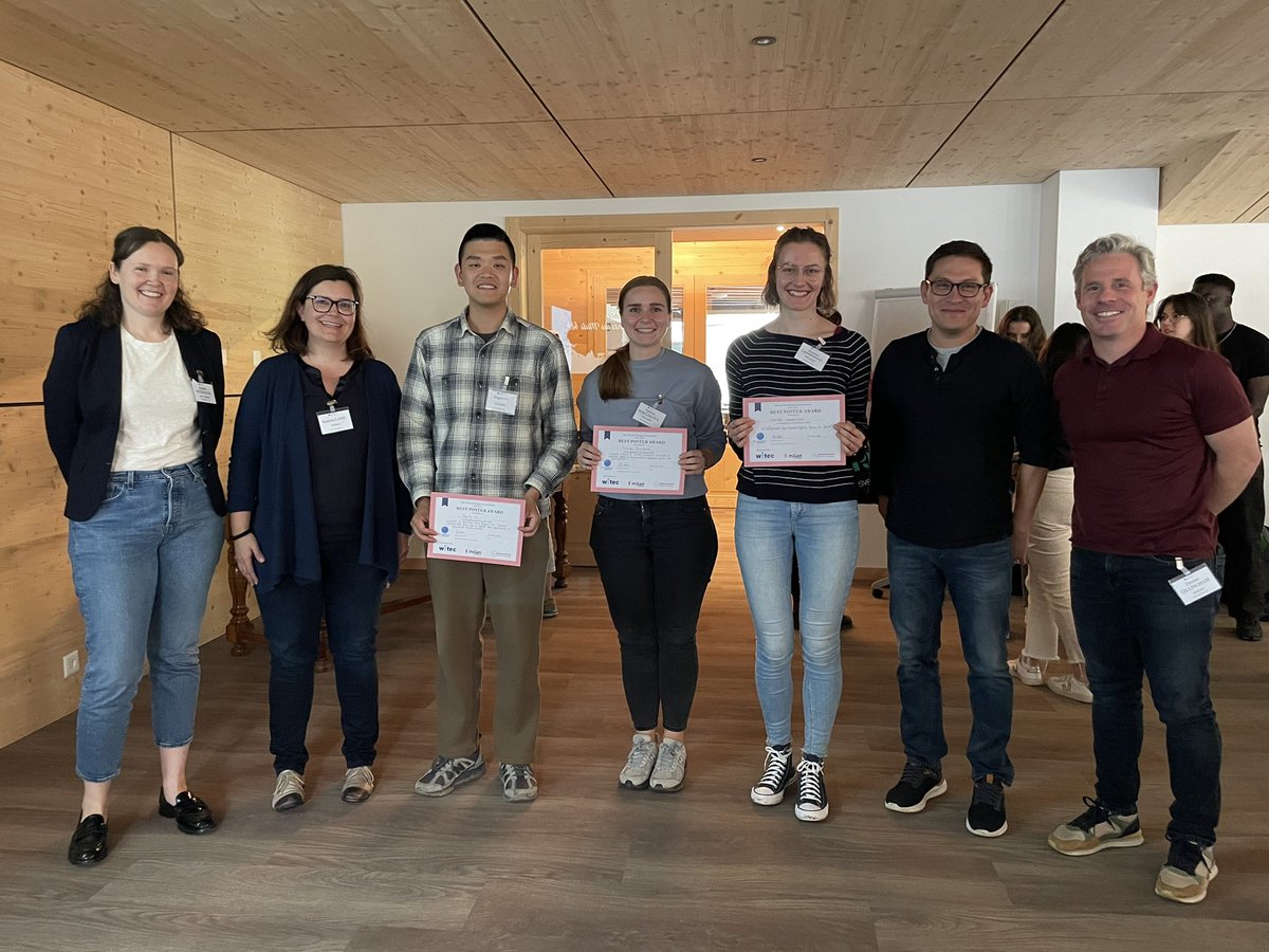 SNE ChemBio (@sne_chembio) on Twitter photo Congratulations to the winners of the Best Poster Awards during the <a href="/SNE_ChemBio/">SNE ChemBio</a> retreat!
🏆 Xingyu Liu (<a href="/Xingyuu_Liu/">Xingyu Liu 刘星宇</a>, <a href="/LcsoLab/">Waser Group</a>)
🏆 Terézia Dorčáková (<a href="/ZampieriLab/">Zampieri Lab</a>)
🏆 Henriette Lämmermann (<a href="/RiveraChemLab/">Rivera-Fuentes Lab</a>)
Sponsored by <a href="/spirochrome/">Spirochrome</a>, Milian Dutscher group & Witec 🙌 Congratulations to the winners of the Best Poster Awards during the <a href="/SNE_ChemBio/">SNE ChemBio</a> retreat!
🏆 Xingyu Liu (<a href="/Xingyuu_Liu/">Xingyu Liu 刘星宇</a>, <a href="/LcsoLab/">Waser Group</a>)
🏆 Terézia Dorčáková (<a href="/ZampieriLab/">Zampieri Lab</a>)
🏆 Henriette Lämmermann (<a href="/RiveraChemLab/">Rivera-Fuentes Lab</a>)
Sponsored by <a href="/spirochrome/">Spirochrome</a>, Milian Dutscher group & Witec 🙌