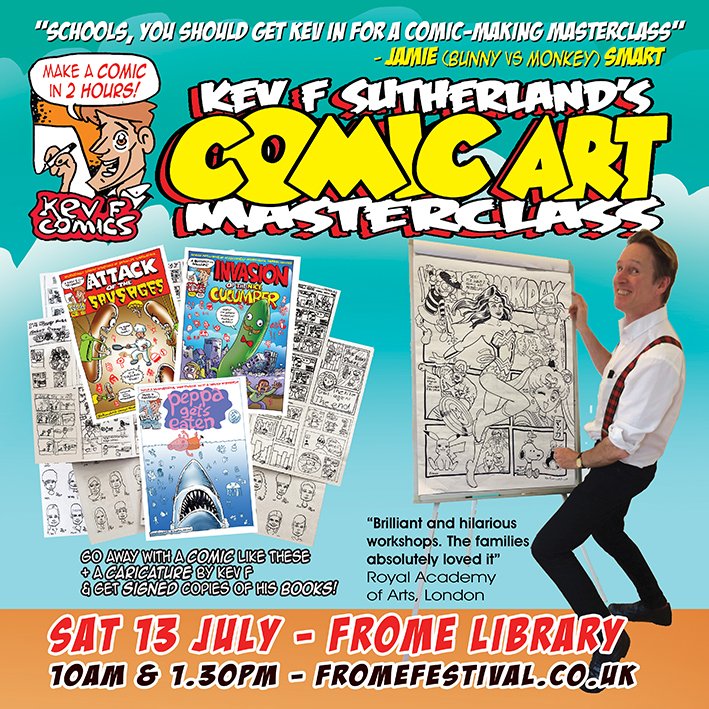 Attention Frome- I'm coming to get you on Sat 13 July with my Comic Art Masterclasses, so get booking fast!

#FromeFestival

fromefestival.co.uk/event/comic-ar…