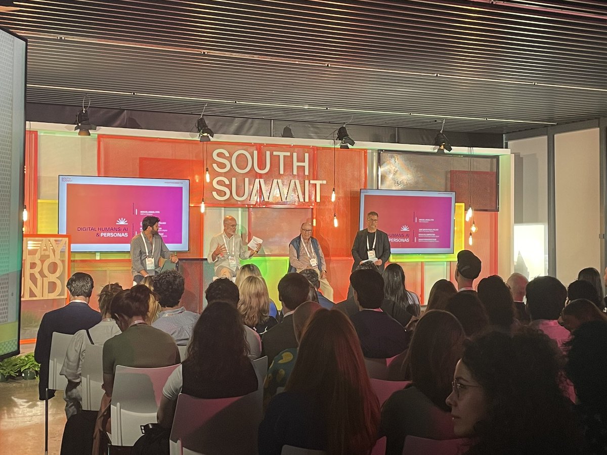 south_summit's tweet photo. Digital Human 3D Avatars are set to revolutionize real-time human interactions with brands, products, services, and content. 

📍 Tune in at the Playground Stage 
With: @dfrubi @iamjosemaria, Miguel Ángel Fito, and Rodolfo Carpintier. https://t.co/7pxBBGZsah