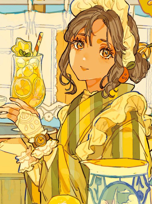 「hair ornament lemon」 illustration images(Latest)