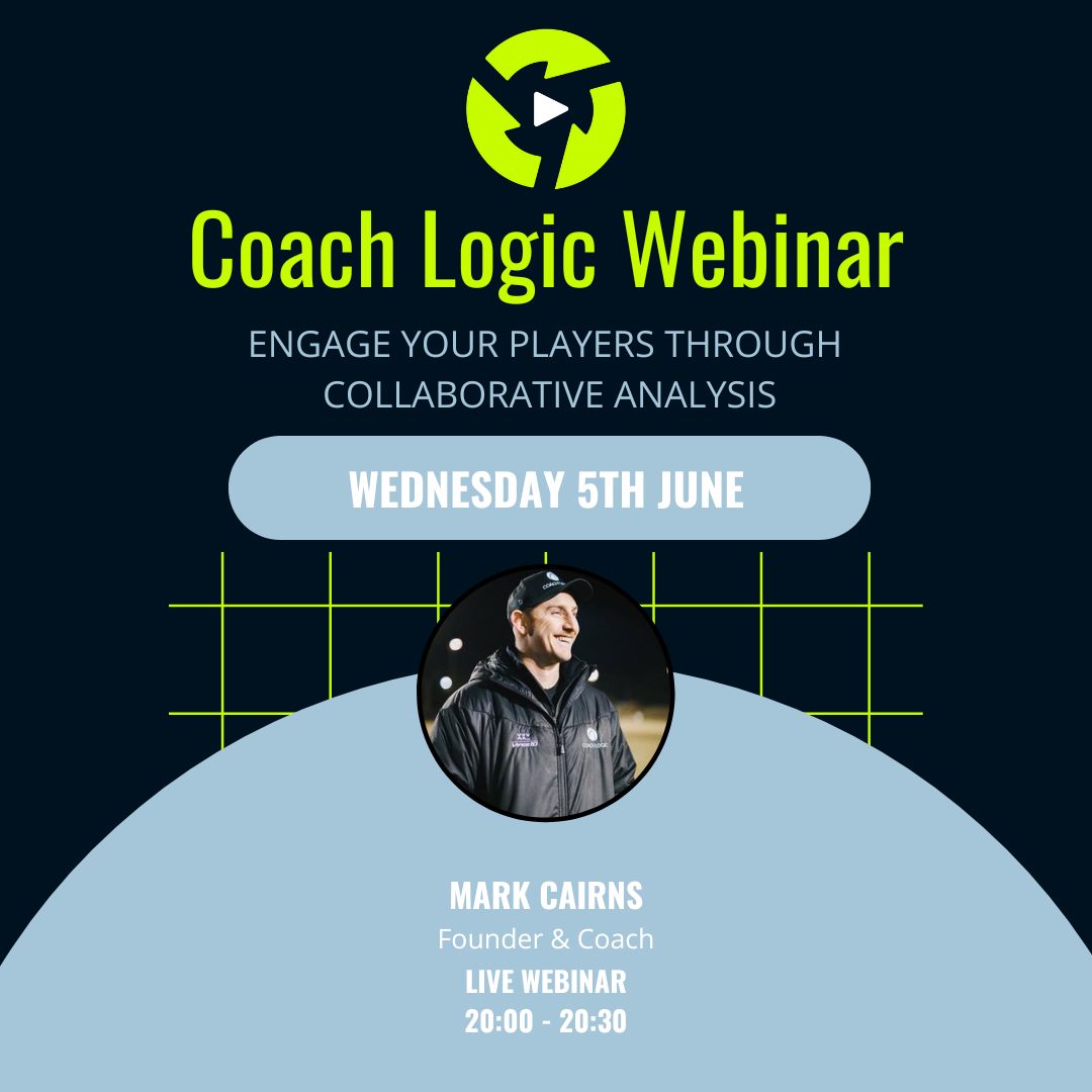 ⏰ TONIGHT @ 8pm UK. Coach Logic founder and coach, @maccairnsy  will be demonstrating how he gets his players engaged in video review to develop their game understanding. Sign-up link here - us02web.zoom.us/webinar/regist…