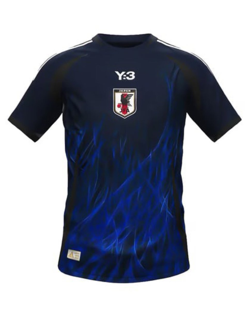 Japan’s National Football Team’s 2024 Kit designed by Yohji Yamamoto!🖤