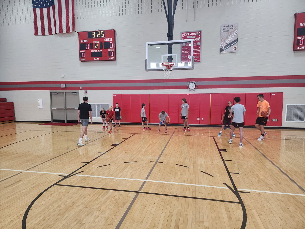 Day #2 of camp!!! #gettinbetter #trojanshoops