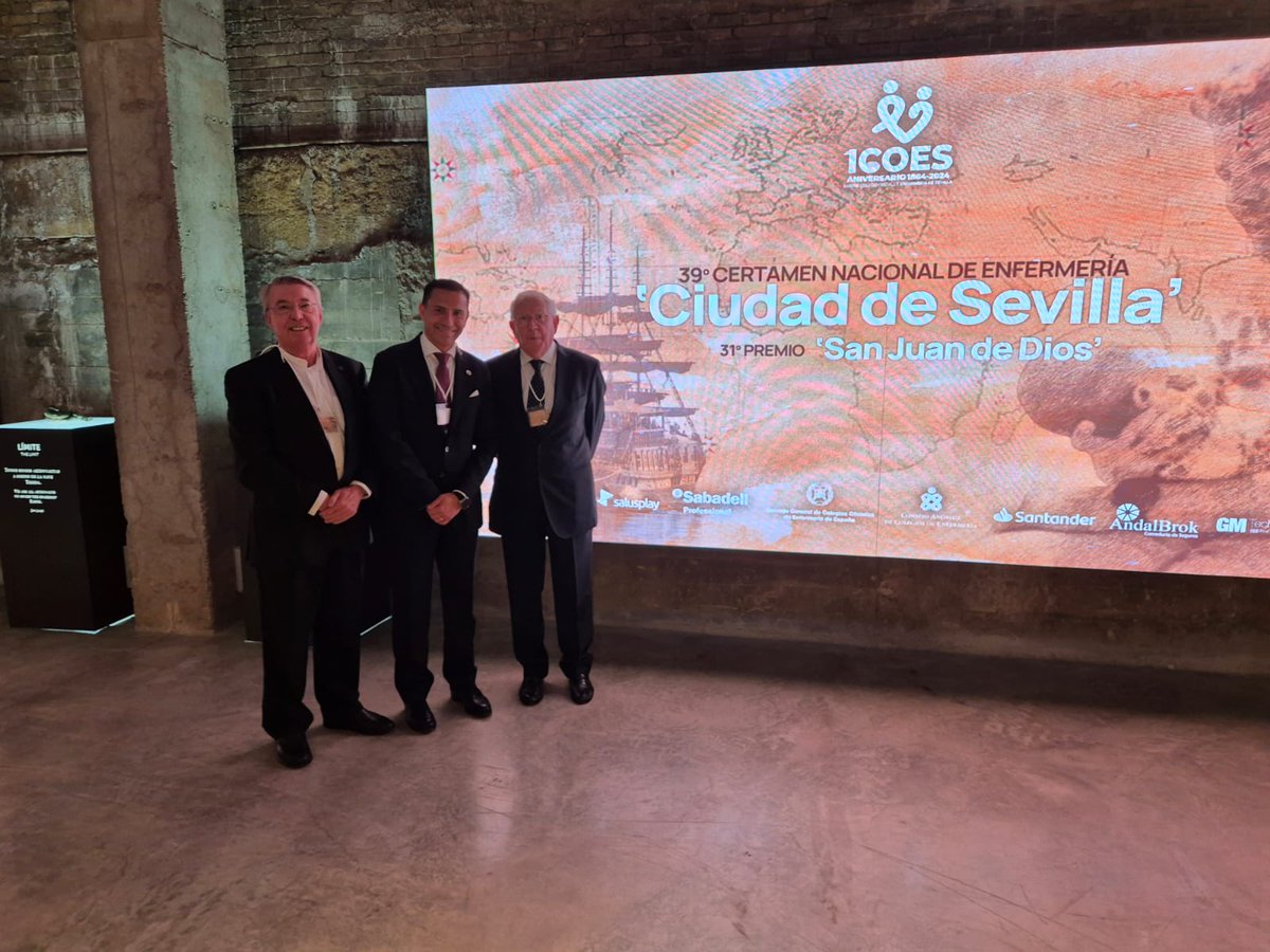 Hospital San Juan de Dios del Aljarafe (@hsjd_aljarafe) on Twitter photo Ayer el Superior de la Comunidad de Hermanos <a href="/OHSanJuandeDios/">San Juan de Dios España</a> Sevilla, Guillermo García Rodríguez, y el hermano Francisco Ventosa Esquinaldo, director <a href="/cdocenteSJD/">Campus Docente y de Investigación San Juan de Dios</a>, hicieron entrega del Premio #SanJuandeDios a <a href="/ateneodesevilla/">Ateneo de Sevilla</a> en el #39CertamenICOES <a href="/ICOESevilla/">Colegio de Enfermería de Sevilla</a>.
¡Enhorabuena! Ayer el Superior de la Comunidad de Hermanos <a href="/OHSanJuandeDios/">San Juan de Dios España</a> Sevilla, Guillermo García Rodríguez, y el hermano Francisco Ventosa Esquinaldo, director <a href="/cdocenteSJD/">Campus Docente y de Investigación San Juan de Dios</a>, hicieron entrega del Premio #SanJuandeDios a <a href="/ateneodesevilla/">Ateneo de Sevilla</a> en el #39CertamenICOES <a href="/ICOESevilla/">Colegio de Enfermería de Sevilla</a>.
¡Enhorabuena!