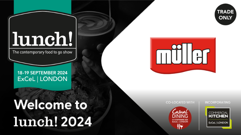 Muller are exhibiting at lunch! 🙌

'Müller is one of the nation’s favourite dairy brands, sourcing milk from 1,300 farmers in Britain to develop, manufacture and market a wide range of branded and private label dairy products for the UK market.'

📍 Meet Muller on stand L770.