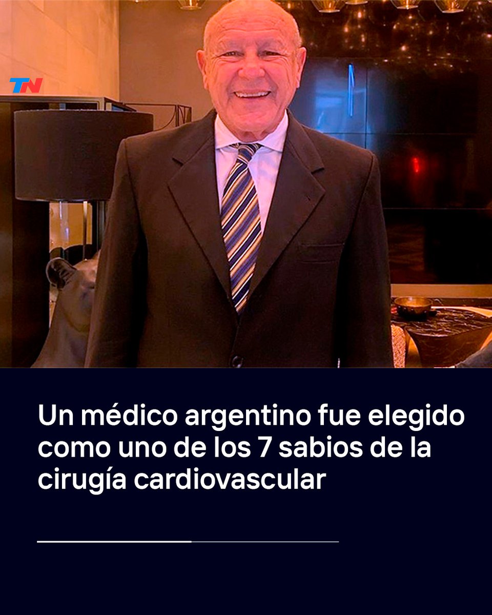 todonoticias's tweet photo. Federico Benetti es cordobés y fue distinguido como  uno de los “7 sabios de la humanidad de la década de oro de la cirugía cardiovascular”, en Grecia. https://t.co/dJw0BIsqY0

Es la primera vez que se entrega este reconocimiento en la historia de la medicina.

Benetti consiguió más de 30 patentes de invención, entrenó a cirujanos en 45 países distintos y es además, uno de los 50 médicos del mundo que tiene un monumento en la Fundación Hipocrática en la isla de Kos en Grecia.