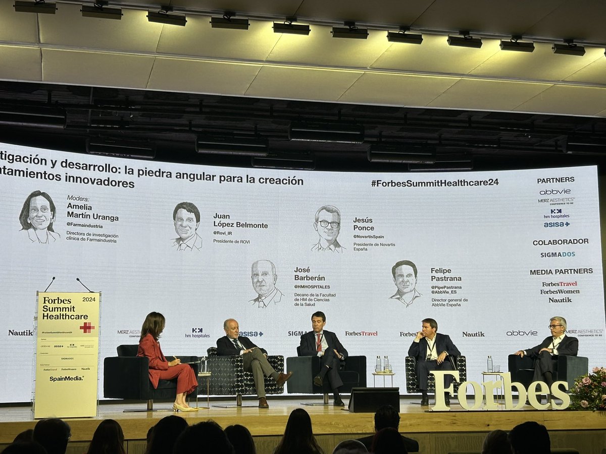 “Dada la escasez de especialistas ante el crecimiento de las necesidades asistenciales la industria tiene el deber de asegurar la adherencia con tratamientos y soluciones sencillas para el paciente” Juan López Belmonte <a href="/Rovi_IR/">Laboratorios Farmacéuticos ROVI</a> en #ForbesSummitHealthCare24