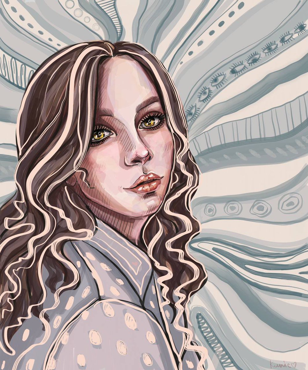 •Svetlana•

Yes,it’s my self-portrait 🙂‍↕️

decided to paint my self-portrait in a graphic style.  It was kind of an experiment.

15/15 edition 
7 xtz

I'd be happy to have your support 🤍

objkt.com/tokens/KT1CKSZ…
