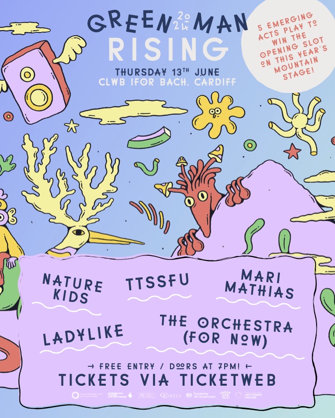 WYTHNOS NESAF | NEXT WEEK!

After 3,500 artists applied, only 5 make it to the @greenmanfest Rising  final 🌿

We welcome these 5 very talented acts to Clwb next Thursday and tickets are FREE! 🌞

ticketweb.uk/event/greenman…