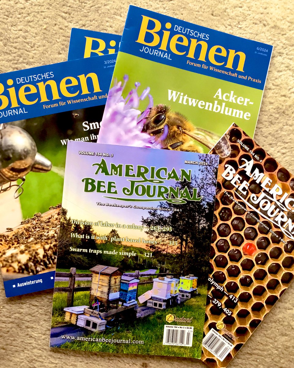 Ouf, un peu de retard dans nos lectures outre-Atlantique et outre-Rhin… Que la saison est dure! On espère que pour vous tout va au mieux… #Apiculture #biene #bee 🐝🍯